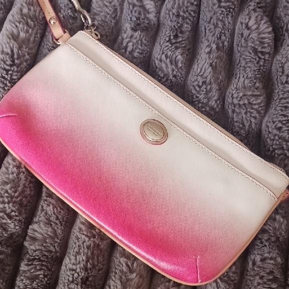 Coach Pink and Cream Women\'s Clutch